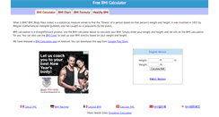 Desktop Screenshot of freebmicalculator.net